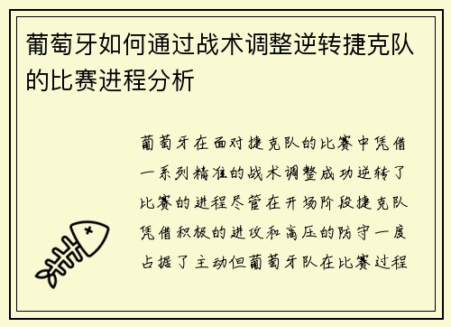 葡萄牙如何通过战术调整逆转捷克队的比赛进程分析 葡萄牙如何通过战术调整逆转捷克队的比赛进程分析